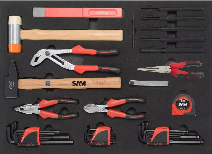 Servante 6 Tiroirs + 135 Outils De Maintenance Indus. SAM OUTILLAGE Modules Abs - 416-135SV 7 Servante 6 Tiroirs + 135 Outils De Maintenance Indus. SAM OUTILLAGE Modules Abs - 416-135SV - Image 5