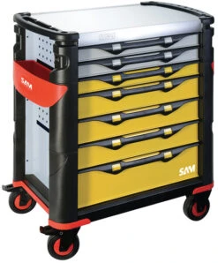 Servante Grand Volume 7 Tiroirs SAM OUTILLAGE Plateau Inox - 417 -Outillage Soldes 417hren 01