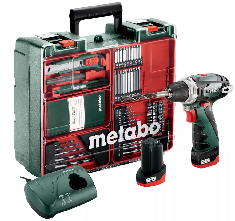 Perceuse Visseuse Sans Fil 12V Powermaxx BS Basic Set METABO - 600080880 4 Perceuse Visseuse Sans Fil 12V Powermaxx BS Basic Set METABO - 600080880 - Image 2
