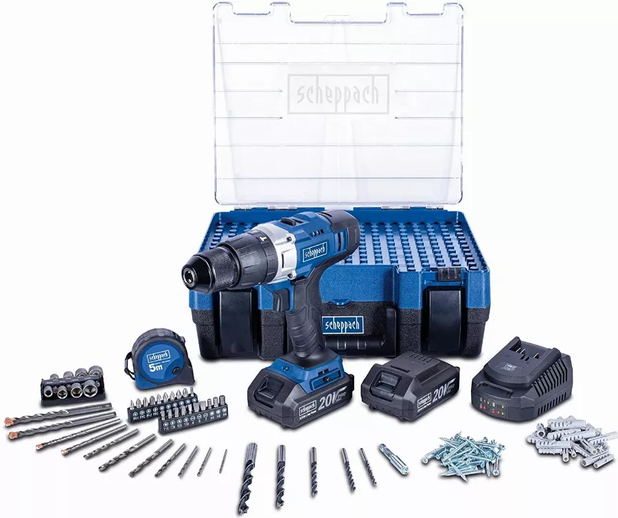 Perceuse à Percussion SCHEPPACH 20V Avec 2 Batteries 2.0Ah + Chargeur+ Coffret D'accessoires - DTB-20ProS 3 Perceuse à Percussion SCHEPPACH 20V Avec 2 Batteries 2.0Ah + Chargeur+ Coffret D'accessoires - DTB-20ProS