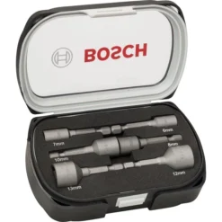 Set De 6 Douilles à Queue BOSCH 6 Pans Mâle 1/4" Pour Vis à Tête 6 Pans - 2608551079