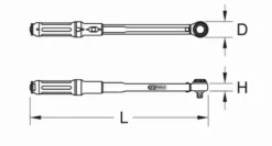 Clé Dynamométrique Ergotorque Précision 1/4'' 5-25 Nm KSTOOLS - 516.1412