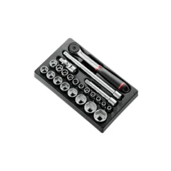 Module 23 Pièces Cliquet Douilles 1/2" 6 Pans Métriques FACOM - MOD.S161-36PB