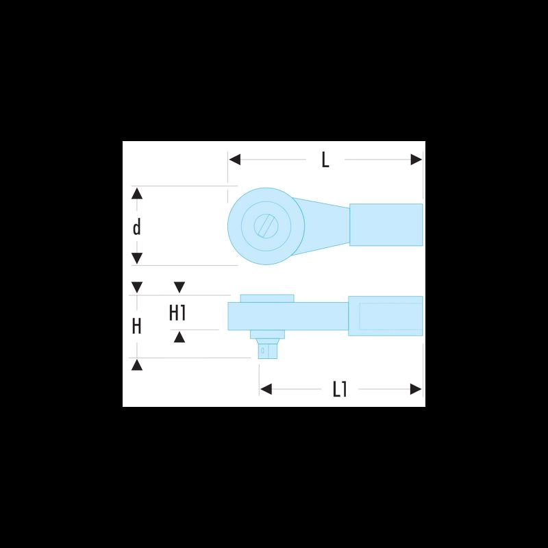 Cliquet 3/4" FACOM Tête Seule Reprise 5 - K.151B 3 Cliquet 3/4" FACOM Tête Seule Reprise 5 - K.151B