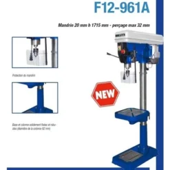 Perçeuse à Colonne D'établi à Mandrin Auto-serrant 13mm FEMI - DP12-961 -Outillage Soldes FEMI0010 3