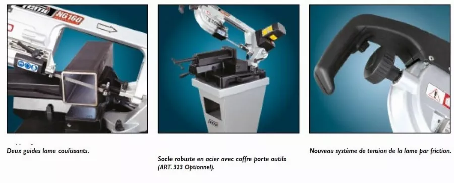 Scie à Ruban Métal FEMI Coupe Rapide +50% - Coupe Max.160mm - NG160 6 Scie à Ruban Métal FEMI Coupe Rapide +50% - Coupe Max.160mm - NG160 - Image 4