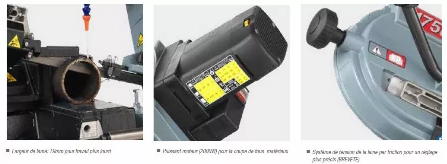 Scie à Ruban Stationnaire Métal FEMI Descente Manuelle - Coupe Max. 155mm - 1750XL 5 Scie à Ruban Stationnaire Métal FEMI Descente Manuelle - Coupe Max. 155mm - 1750XL - Image 3