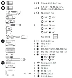 Coffret D'outils Pro-Line 1/4" + 3/8" KRAFTWERK 151 Pièces - 3946 13 Coffret D'outils Pro-Line 1/4" + 3/8" KRAFTWERK 151 Pièces - 3946 -Outillage Soldes KRA00052 2