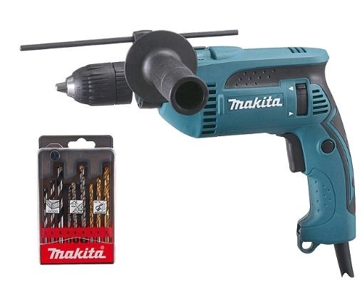 Perceuse à Percussion MAKITA Ø 13 Mm 680W + Coffret De Forêts OFFERTS - HP1641K1X 4 Perceuse à Percussion MAKITA Ø 13 Mm 680W + Coffret De Forêts OFFERTS - HP1641K1X - Image 2