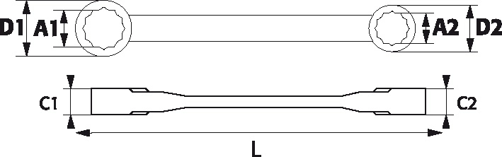Jeu De 4 Clés Polygonales A Cliquet 4 En 1 SAM - 106CPJ4 4 Jeu De 4 Clés Polygonales A Cliquet 4 En 1 SAM - 106CPJ4 - Image 2