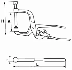 Pince Etau Serre-joint A Vis SAM - 21410 -Outillage Soldes SAM01100 6