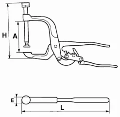 Pince Etau Serre-joint A Vis SAM - 2147 -Outillage Soldes SAM01102 5