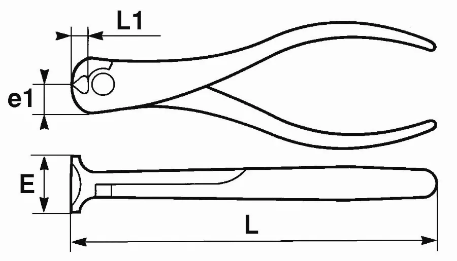 Pince Coupante En Bout Bimatiere Avec Ressort 160 Mm SAM - 230R16GFME 6 Pince Coupante En Bout Bimatiere Avec Ressort 160 Mm SAM - 230R16GFME - Image 4