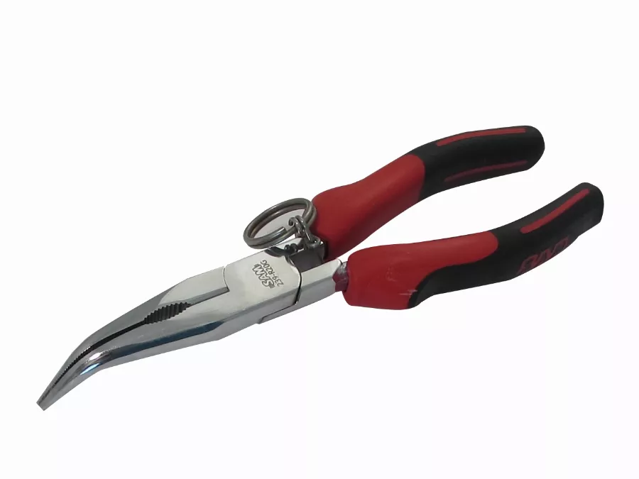 Pince Bec Demi Rond Coude Bimatiere Avec Ressort 200 Mm SAM - 239R20GFME 3 Pince Bec Demi Rond Coude Bimatiere Avec Ressort 200 Mm SAM - 239R20GFME