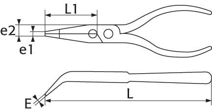 Pince Bec Demi Rond Coude Bimatiere Avec Ressort 200 Mm SAM - 239R20GFME 6 Pince Bec Demi Rond Coude Bimatiere Avec Ressort 200 Mm SAM - 239R20GFME - Image 4
