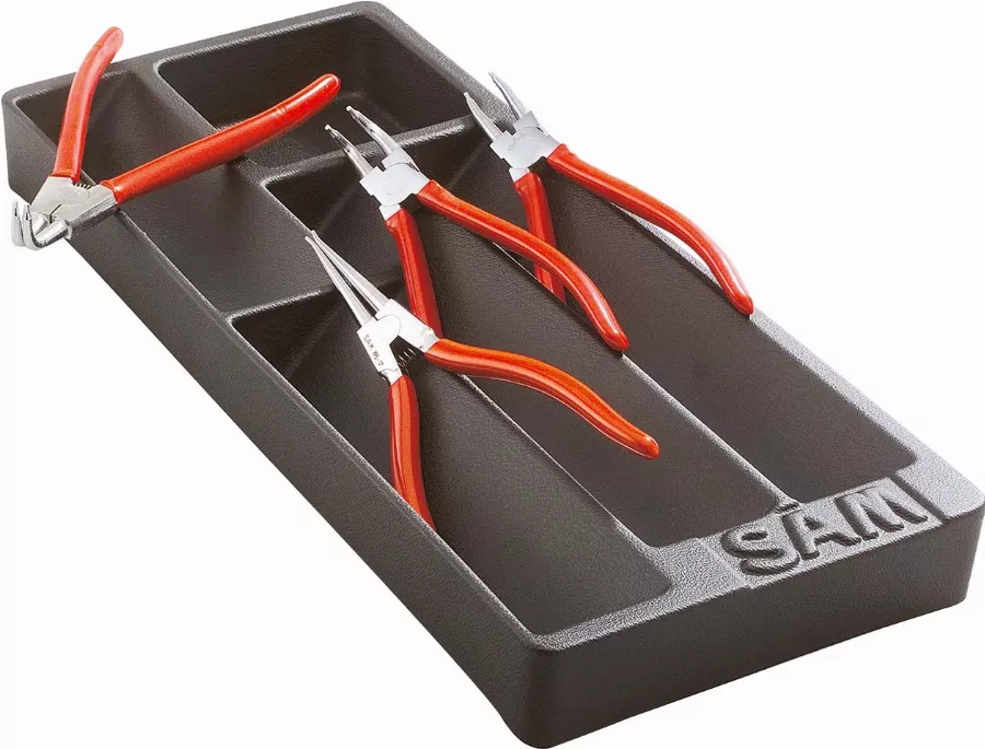 Module Abs 1/3 De 4 Pinces Circlips Chromées Mates SAM - P4J4M 3 Module Abs 1/3 De 4 Pinces Circlips Chromées Mates SAM - P4J4M