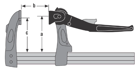 Presse Rapide à Levier URKO - Serrage 400mm - Saillie 107mm - Rail 35x8mm - 4003L 5 Presse Rapide à Levier URKO - Serrage 400mm - Saillie 107mm - Rail 35x8mm - 4003L - Image 3