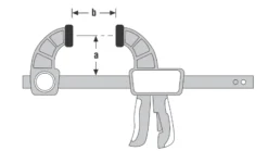 Presse Mécanicien En C URKO - Serrage 120mm - Saillie 85mm - 3F -Outillage Soldes SGA10294 2