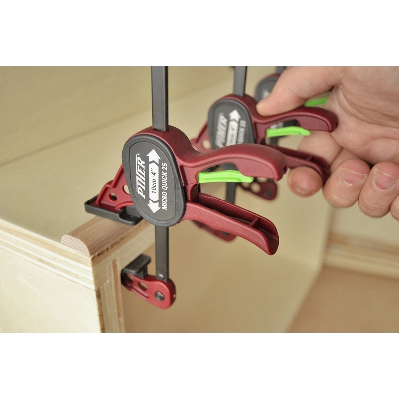 Paire De Serre-joint Micro Quick PIHER - Serrage Max 10 Cm - 52015 4 Paire De Serre-joint Micro Quick PIHER - Serrage Max 10 Cm - 52015 - Image 2