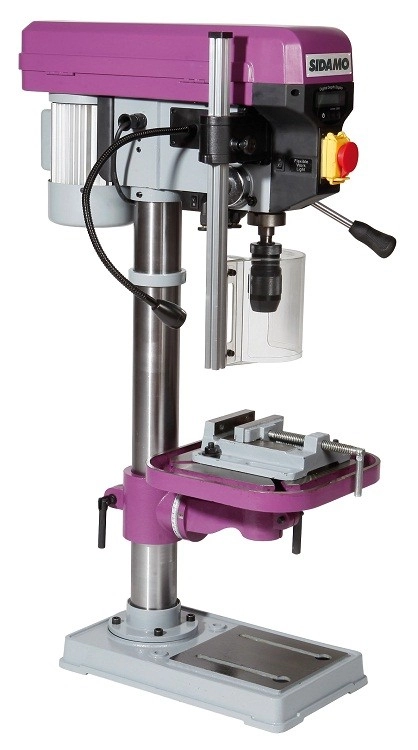 Perceuse à Colonne SIDAMO PE22A Mono - 550W - Avec étau, Mandrin Et Jeu De Brides - 20502055 3 Perceuse à Colonne SIDAMO PE22A Mono - 550W - Avec étau, Mandrin Et Jeu De Brides - 20502055