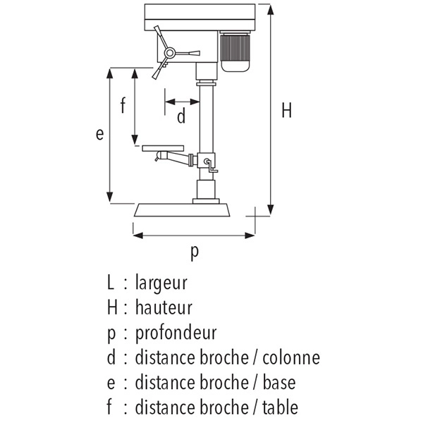 Perceuse à Colonne SIDAMO PC30FC Tri 1100W - Avec étau, Mandrin Et Jeu De Brides - 20502052 3 Perceuse à Colonne SIDAMO PC30FC Tri 1100W - Avec étau, Mandrin Et Jeu De Brides - 20502052