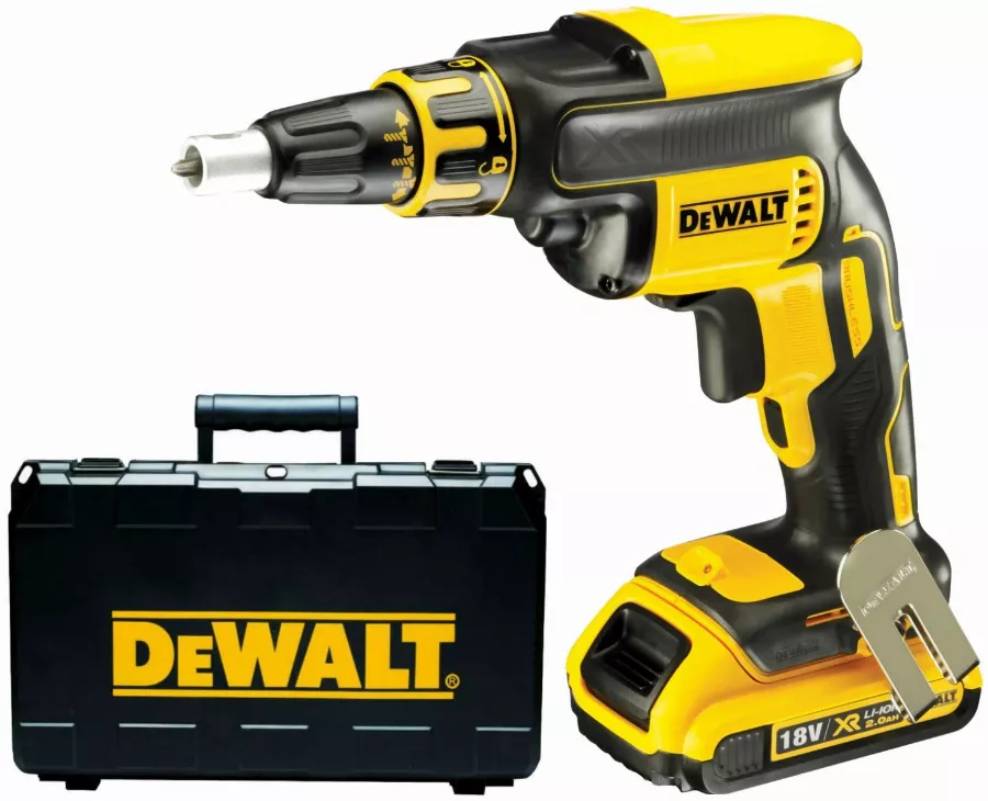 Visseuse Plaques De Plâtres DEWALT 18V 2.0Ah + 2 Batteries + Chargeur - DCF620D2 3 Visseuse Plaques De Plâtres DEWALT 18V 2.0Ah + 2 Batteries + Chargeur - DCF620D2