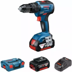 Perceuse Visseuse à Percussion BOSCH GSB 18V-55 2x4,0Ah - 06019H5300