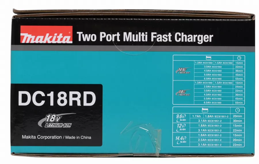 Chargeur Rapide MAKITA 14.4V à 18V - DC18RD - 196933-6 4 Chargeur Rapide MAKITA 14.4V à 18V - DC18RD - 196933-6 - Image 2