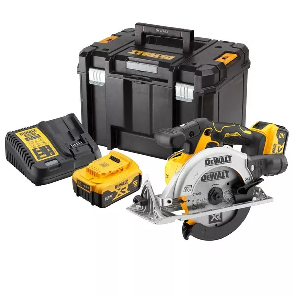 Scie Circulaire 165 Mm XR 18V DEWALT + 2 Batteries 5Ah + Coffret Tstak - DCS565P2-QW 5 Scie Circulaire 165 Mm XR 18V DEWALT + 2 Batteries 5Ah + Coffret Tstak - DCS565P2-QW - Image 3