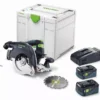 Scie Circulaire Ă Capot Basculant Sans Fil HKC 55 5,0 EBI-Plus-SCA FESTOOL - 577439 1 Scie Circulaire Ă Capot Basculant Sans Fil HKC 55 5,0 EBI-Plus-SCA FESTOOL - 577439 -Outillage Soldes fest2950