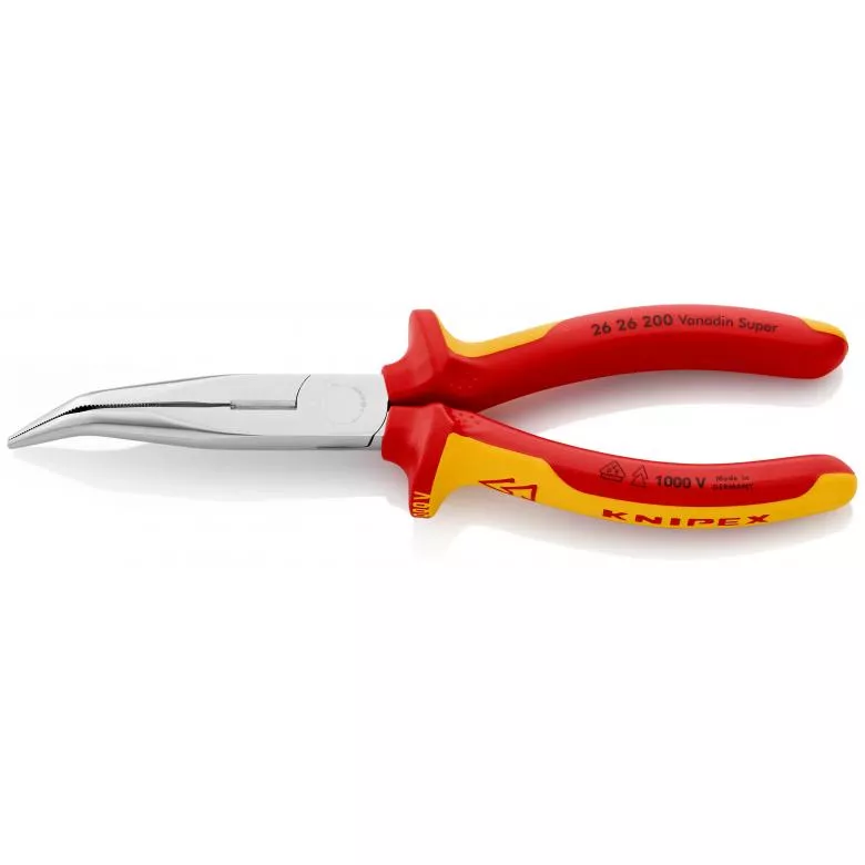Pince Demi-ronde KNIPEX Avec Tranchant - Poignée Isolée 1000V - 26 26 200 4 Pince Demi-ronde KNIPEX Avec Tranchant - Poignée Isolée 1000V - 26 26 200 - Image 2