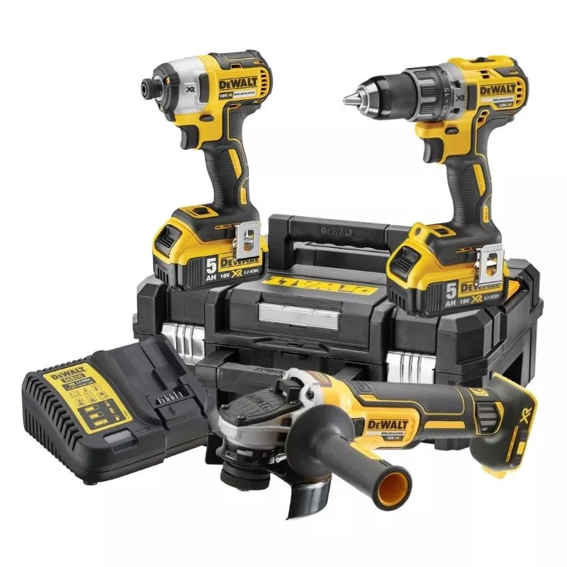Kit 3 Outils XR 18V Brushless Perceuse Visseuse Compact + Visseuse à Chocs + Meuleuse Ø125MM + 2 Batteries XR Flexvolt 54V - DEWALT - DCK324T2-QW 4 Kit 3 Outils XR 18V Brushless Perceuse Visseuse Compact + Visseuse à Chocs + Meuleuse Ø125MM + 2 Batteries XR Flexvolt 54V - DEWALT - DCK324T2-QW - Image 2