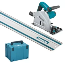 Scie Circulaire Plongeante MAKITA 1300W 165MM En Coffret MAK-PAC + Rail De Guidage 1400 Mm - SP6000J1 -Outillage Soldes set sp6000j1 600x600 1