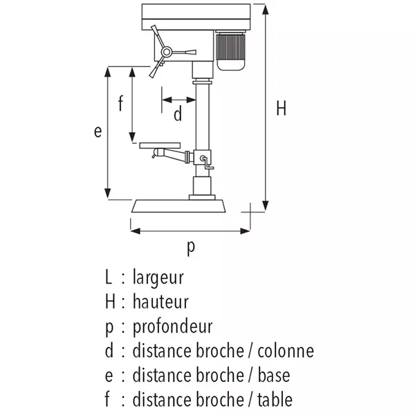 Perceuse à Colonne SIDAMO PC30FC Tri 1100W - Avec étau, Mandrin Et Jeu De Brides - 20502052 4 Perceuse à Colonne SIDAMO PC30FC Tri 1100W - Avec étau, Mandrin Et Jeu De Brides - 20502052 - Image 2